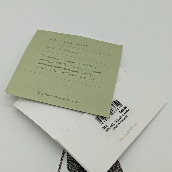 Kendra Scott antique silver square tassel charms - Picture 4 of 6